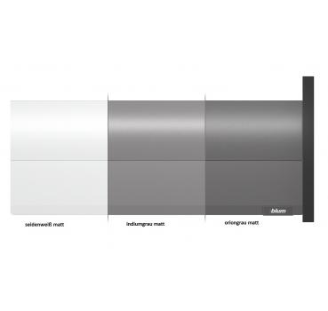 MERIVOBOX BOXCAP, NL=450mm, Höhe E, links/rechts, oriongrau, ZL4.450S.E